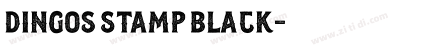 Dingos Stamp Black字体转换